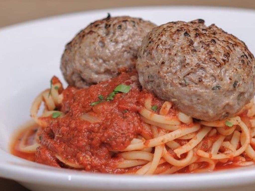 Linguini Marinara Meatballs
