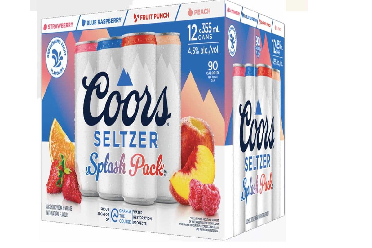 Coors Seltzer Splash Pack (12 x 355ml cans)