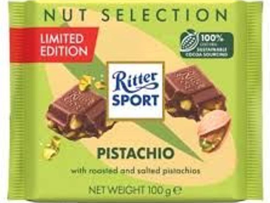 RITTER SPORT PISTACHIO CHOCOLATE 100G