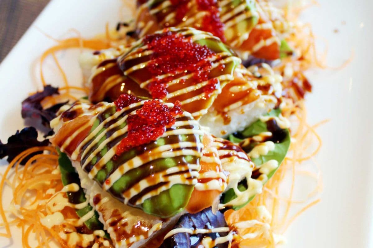 Salmon Sushi Pizza