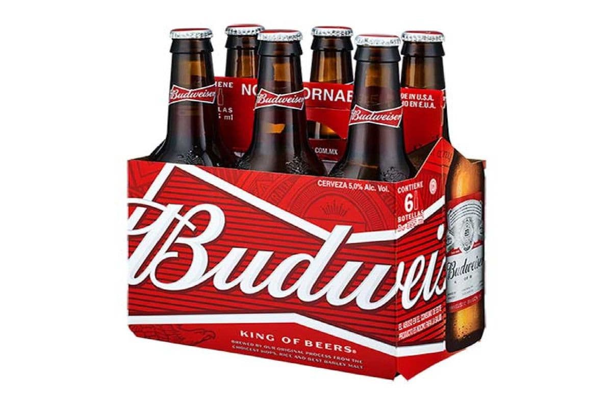 Budweiser (6 x 341 ml Bottles)