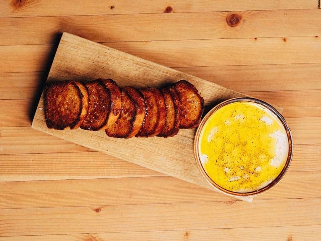 ricotta with gluten friendly brioche