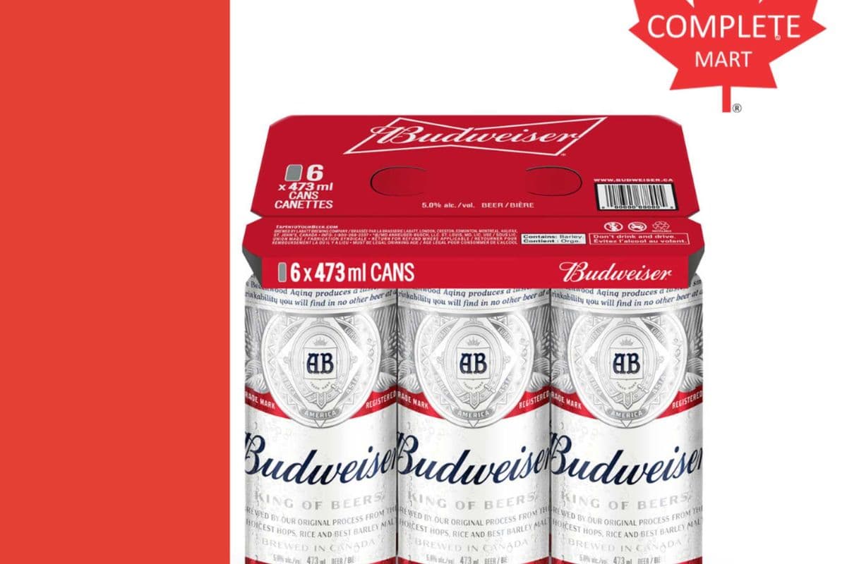 BUDWEISER 6 PK 473ML (6 x 473ML)