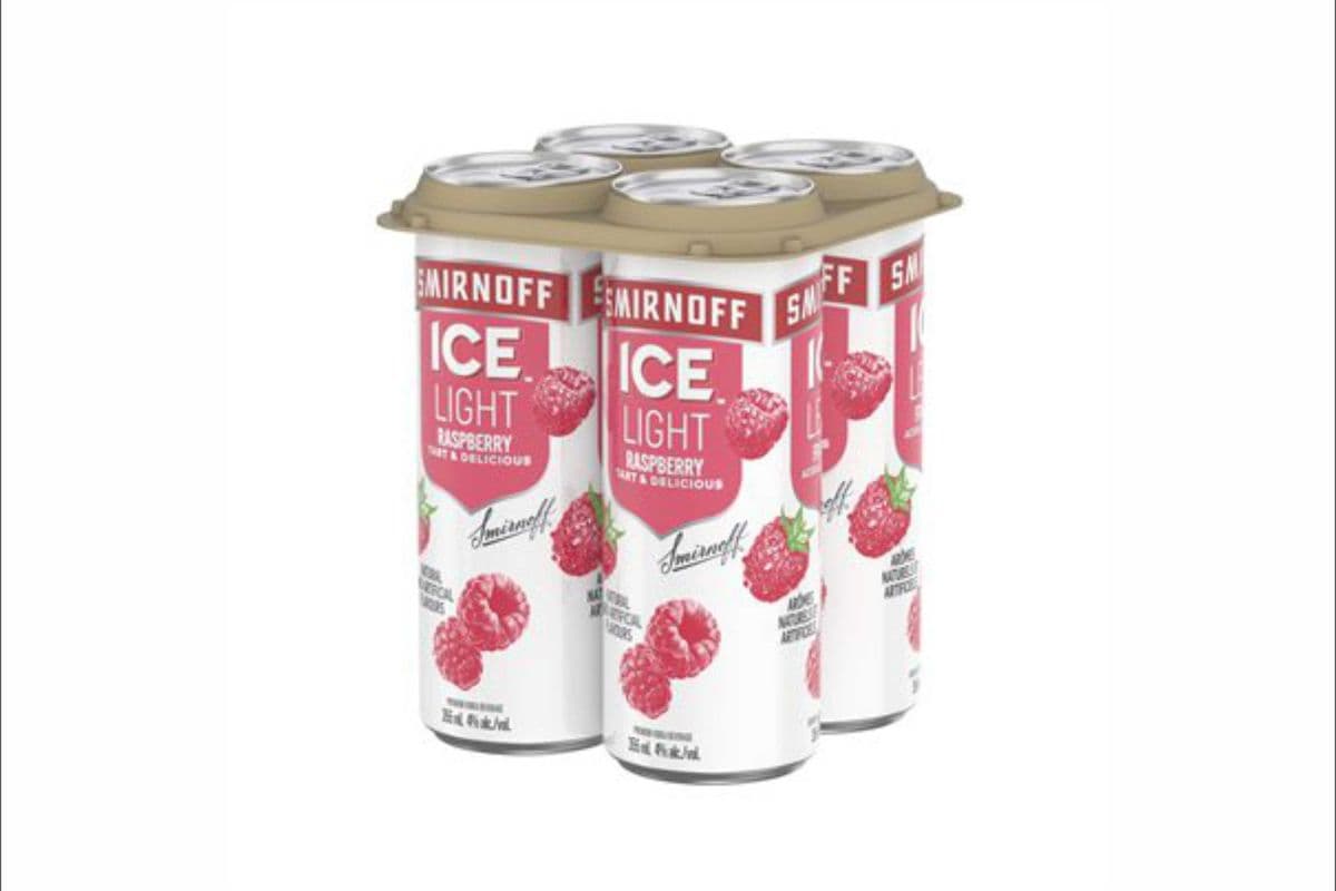 Smirnoff Ice Light Raspberry (4 Pack) (4 x 355ml)