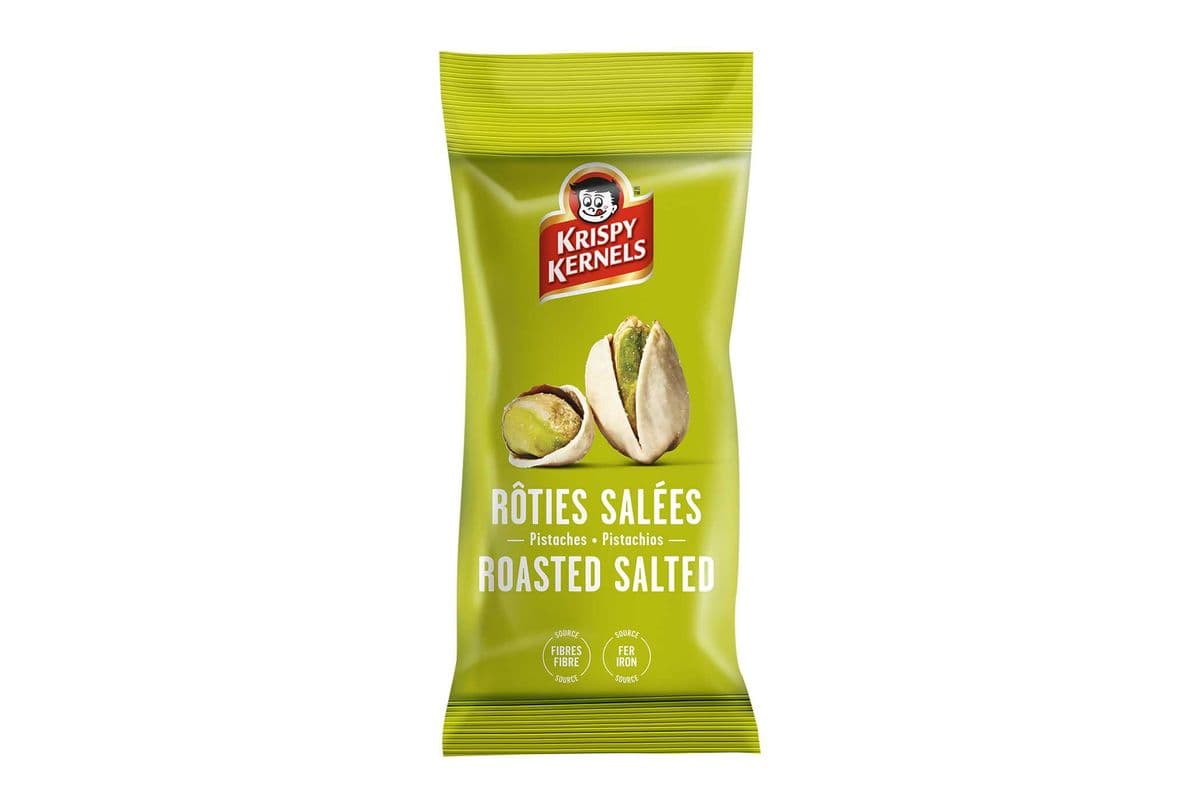 Krispy Kernels Roasted Salted Pistachios 55g