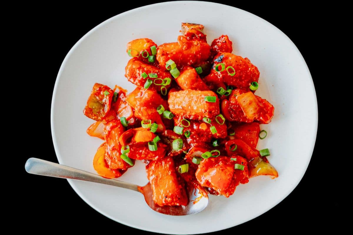 Chili paneer (chinese)