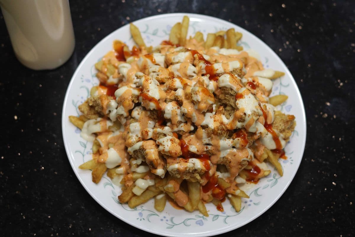 Fried Chicken On Fries