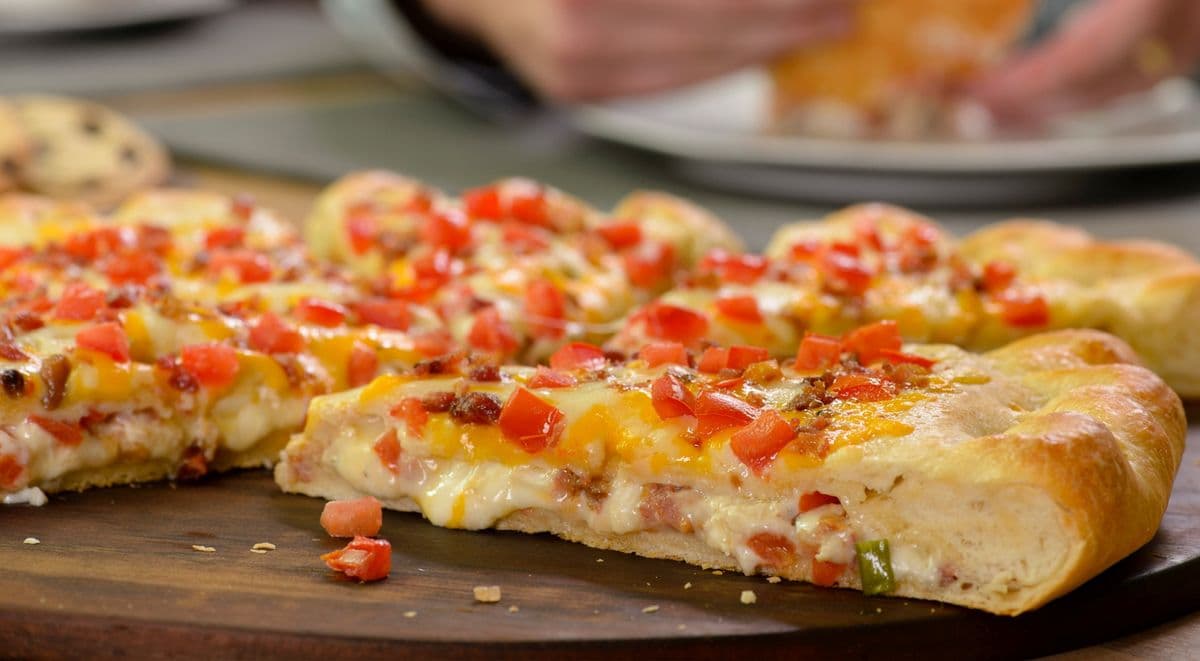 Chicken Bacon Stuffed Pizza