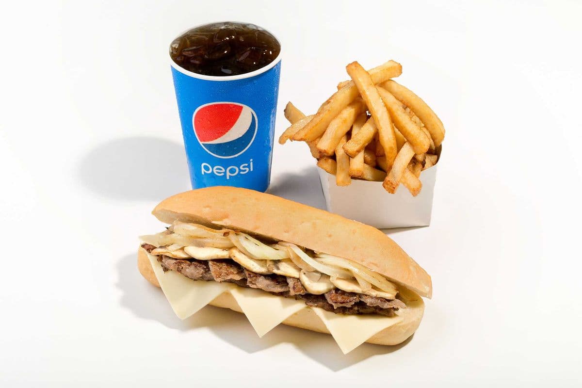 Trio sous-marin au steak Philly