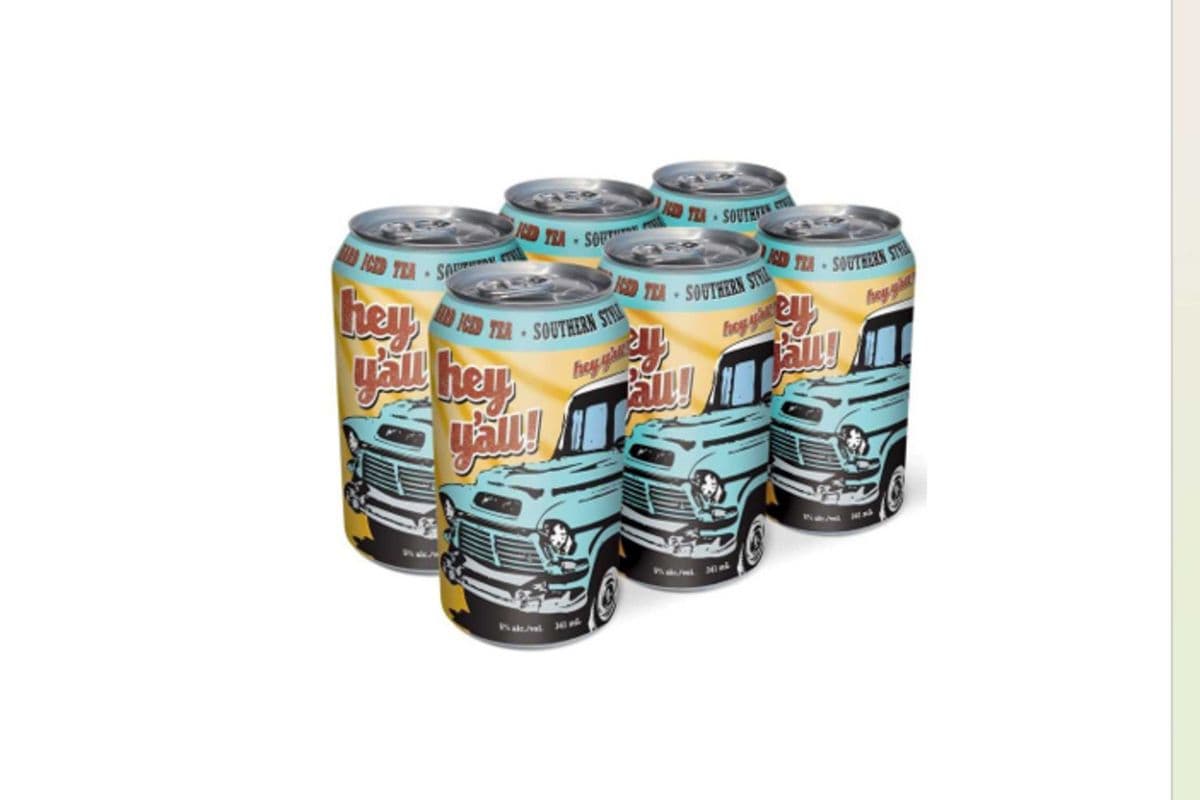 HEY Y'ALL SOUTHERN HARD ICED TEA (1 x 6 Pack)