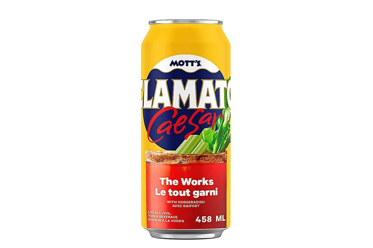 458ml Mott's Clamato The Works Caesar Can (1 x 458 ml)