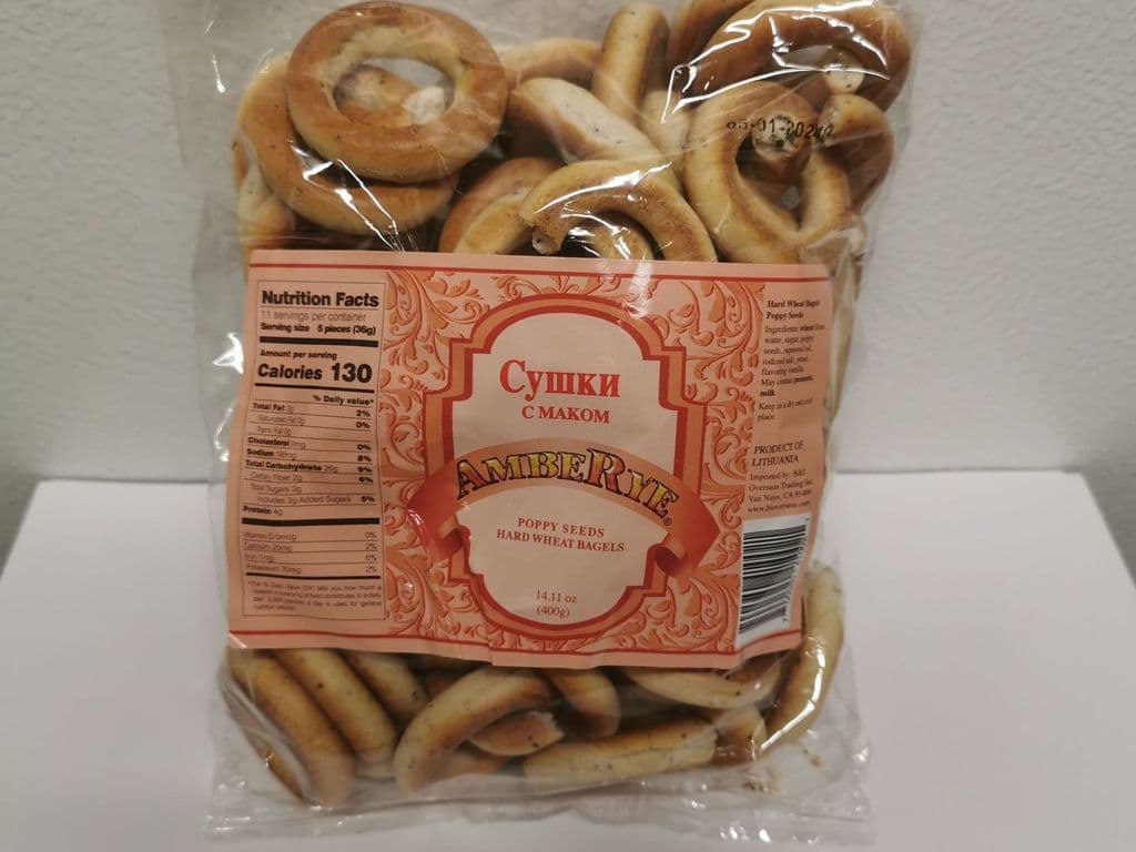 FRANZELUTA MINI BAGELS POPPYSEEDS 500G