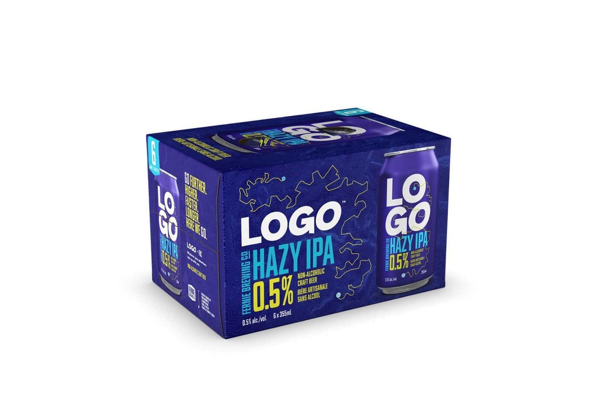Fernie Logo Hazy IPA (Non-Alcoholic) (6 Cans) (1 x 6x355ML)