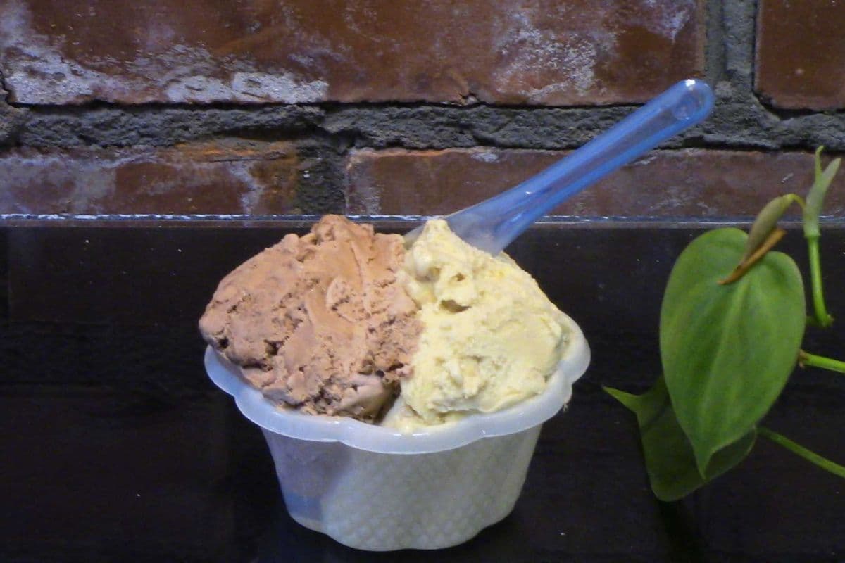 Gélato pistache et nutella / pistachio and nutella Gelato