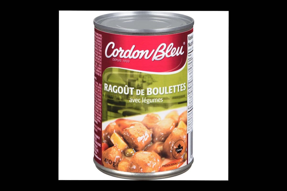 Cordon Bleu - Ragoût de Boulettes avec Légumes / Meatballs in Gravy with Vegetables (410 g)