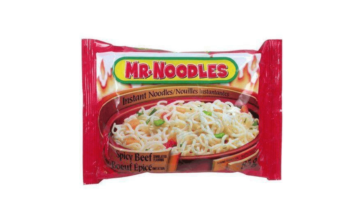 Mr. Noodle Instant Beef Flavour Noodles (85 g)