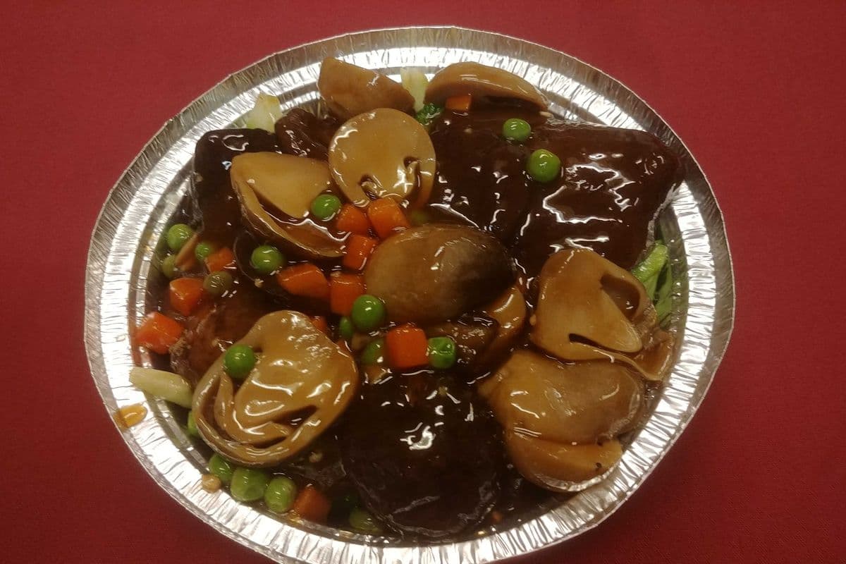 79. Double champignons chinois sur brocolis / Double Chinese Mushrooms on Broccoli