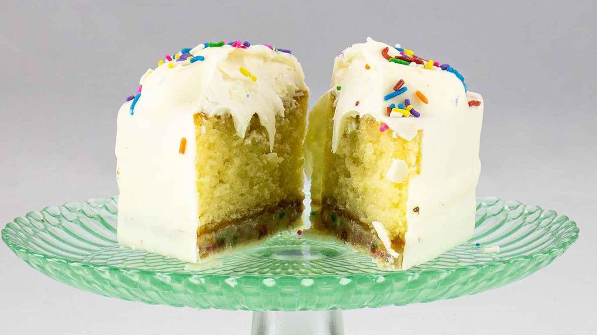 Confetti Cube Cake