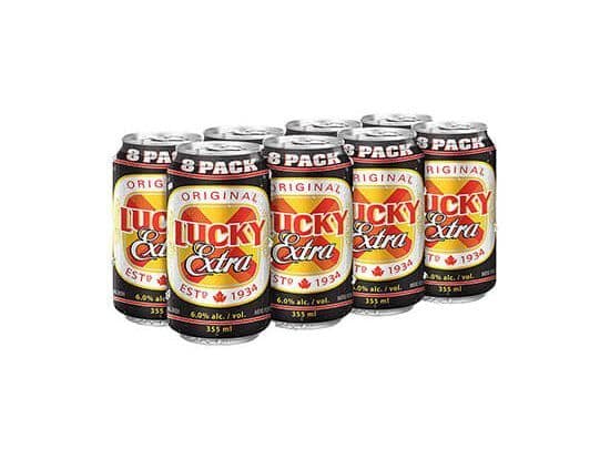 Lucky Extra 8can, 355mL domestic (6.0% ABV)