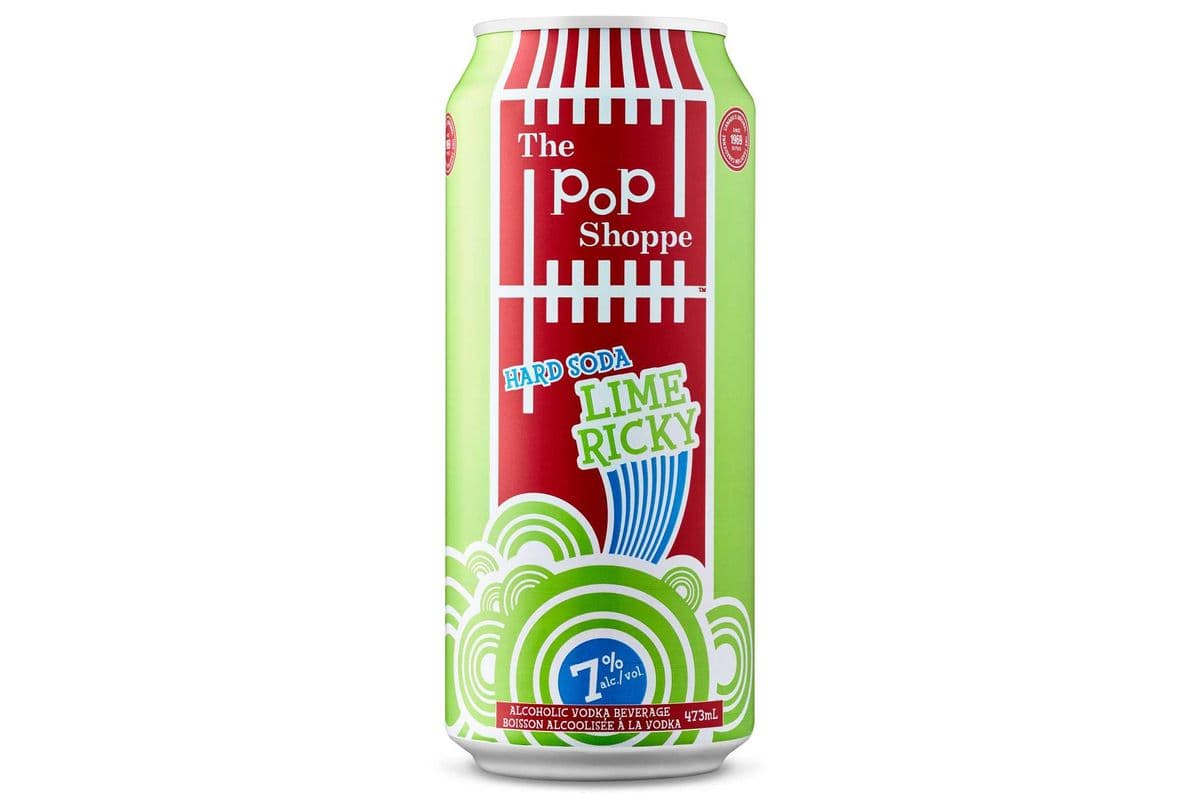 Pop Shoppe Lime Ricky Hard Soda (1 x 473ml)