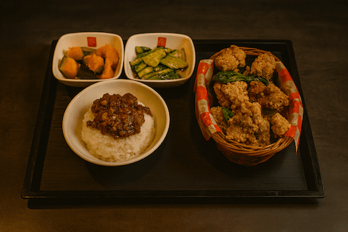 Salty Peppery Chicken Nuggets(Large) Set Meal / 鹽酥雞(大)定食