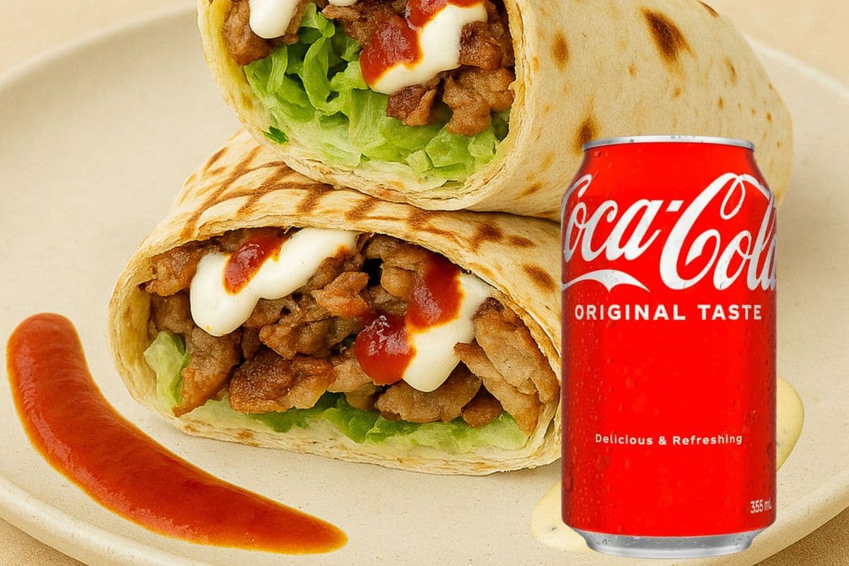 Regular Donair and One Pop Special