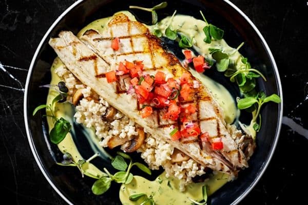 Grilled Mediterranean Sea Bass