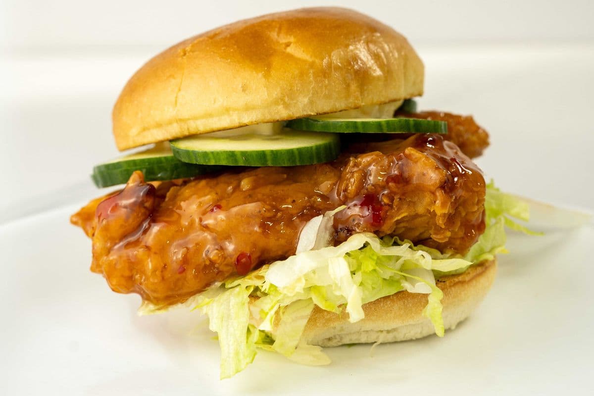 Sweet Chili Crispy Chicken Burger