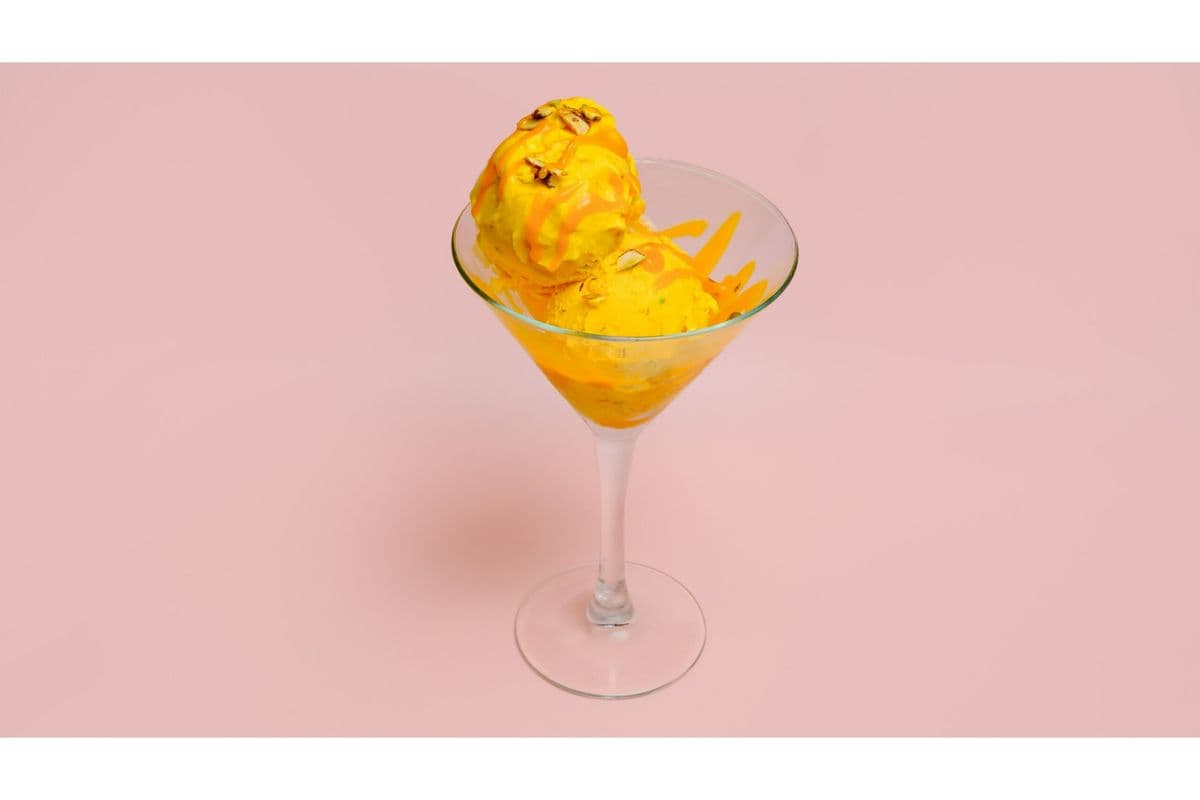 Mango and Pistachio Ice Cream