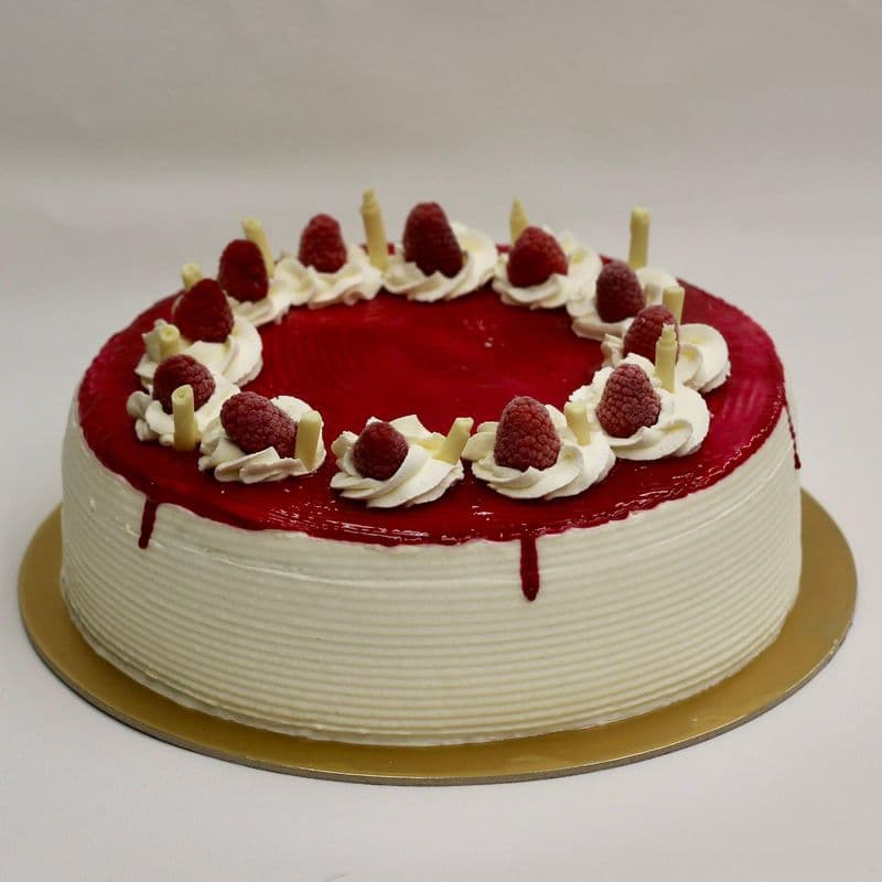 10" Lemon Raspberry Truffle Cake