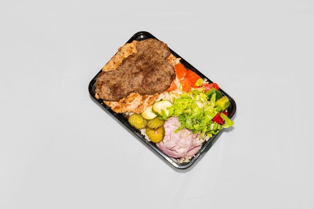 Chapli Kabab on Rice