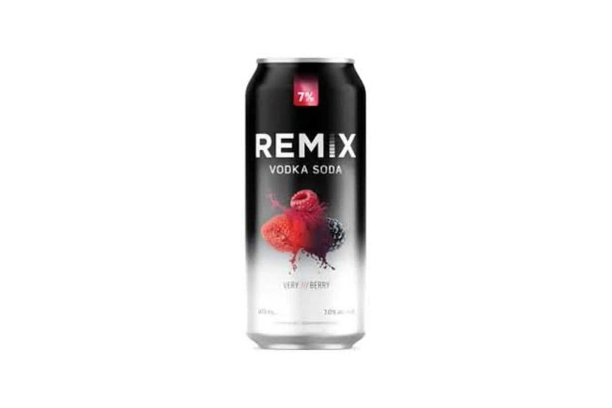 Remix Very Berry Vodka Soda (1 x 473ml Tall Can)