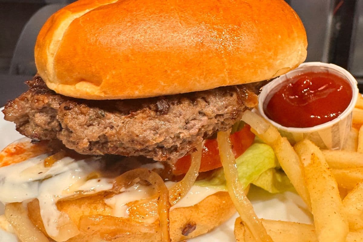 Hamburger and Fries Combo