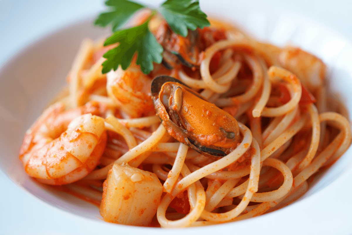 Seafood Linguine Pasta