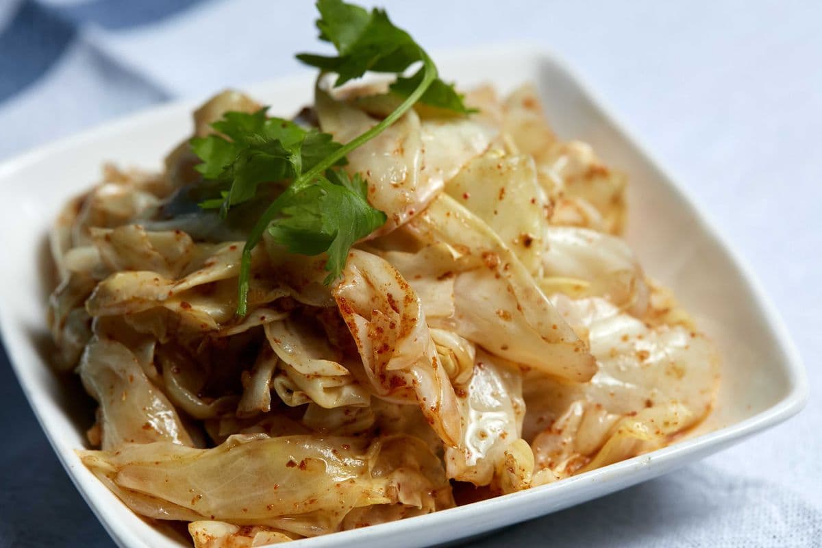 F2. Chou chinois frit à l'ail / Fried Chinese Cabbage with Garlic