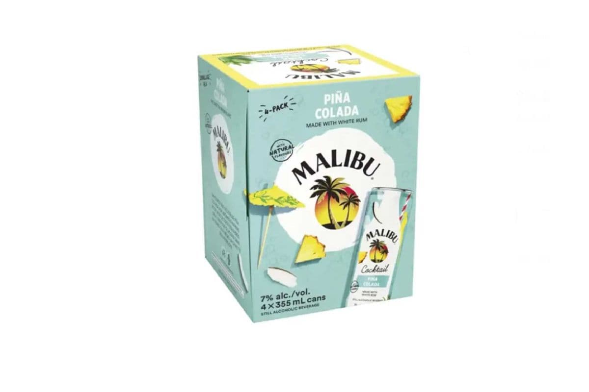 Malibu Pina Colada (4 x 355 ml can)