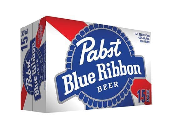 Pabst Blue Ribbon 15can, 355mL domestic (4.9% ABV)