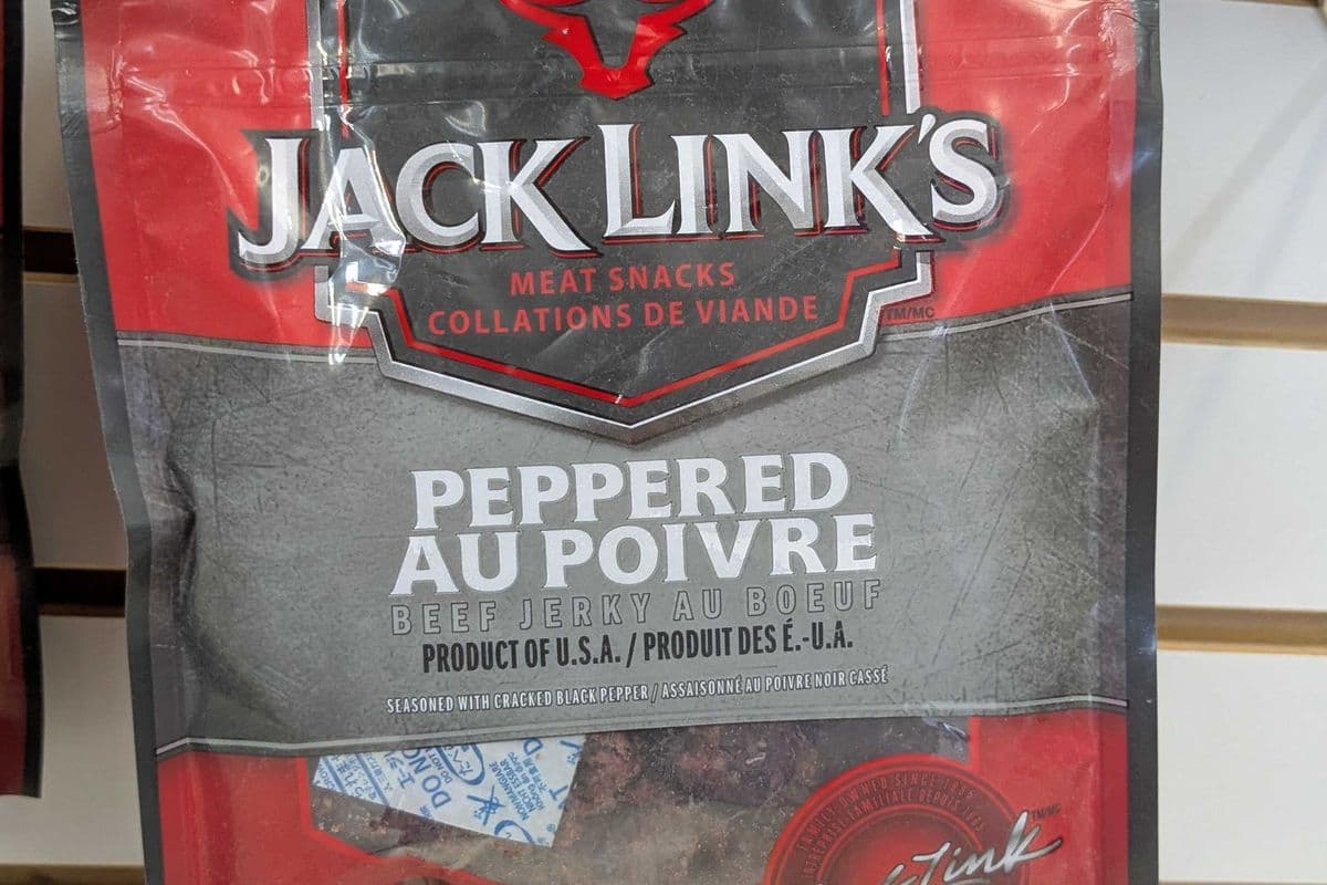 JackLink's peppered beef jerky (80g) (80 Cal)