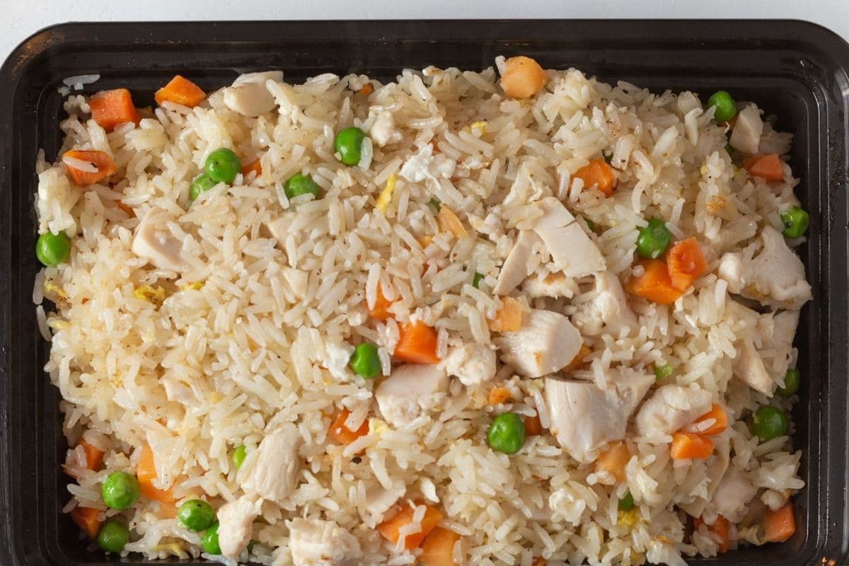 97. Tender Chicken, Pork, or Beef Fried Rice