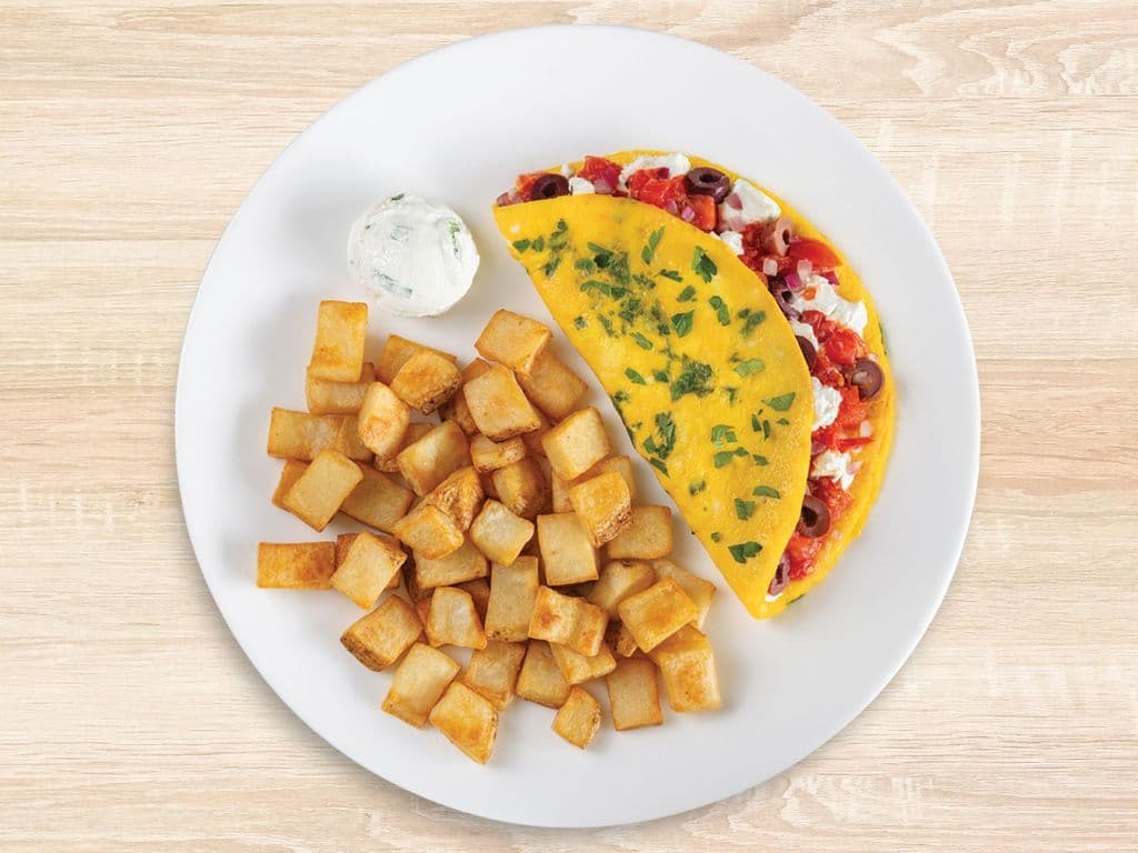 Mediterranean Goat Cheese Omelette