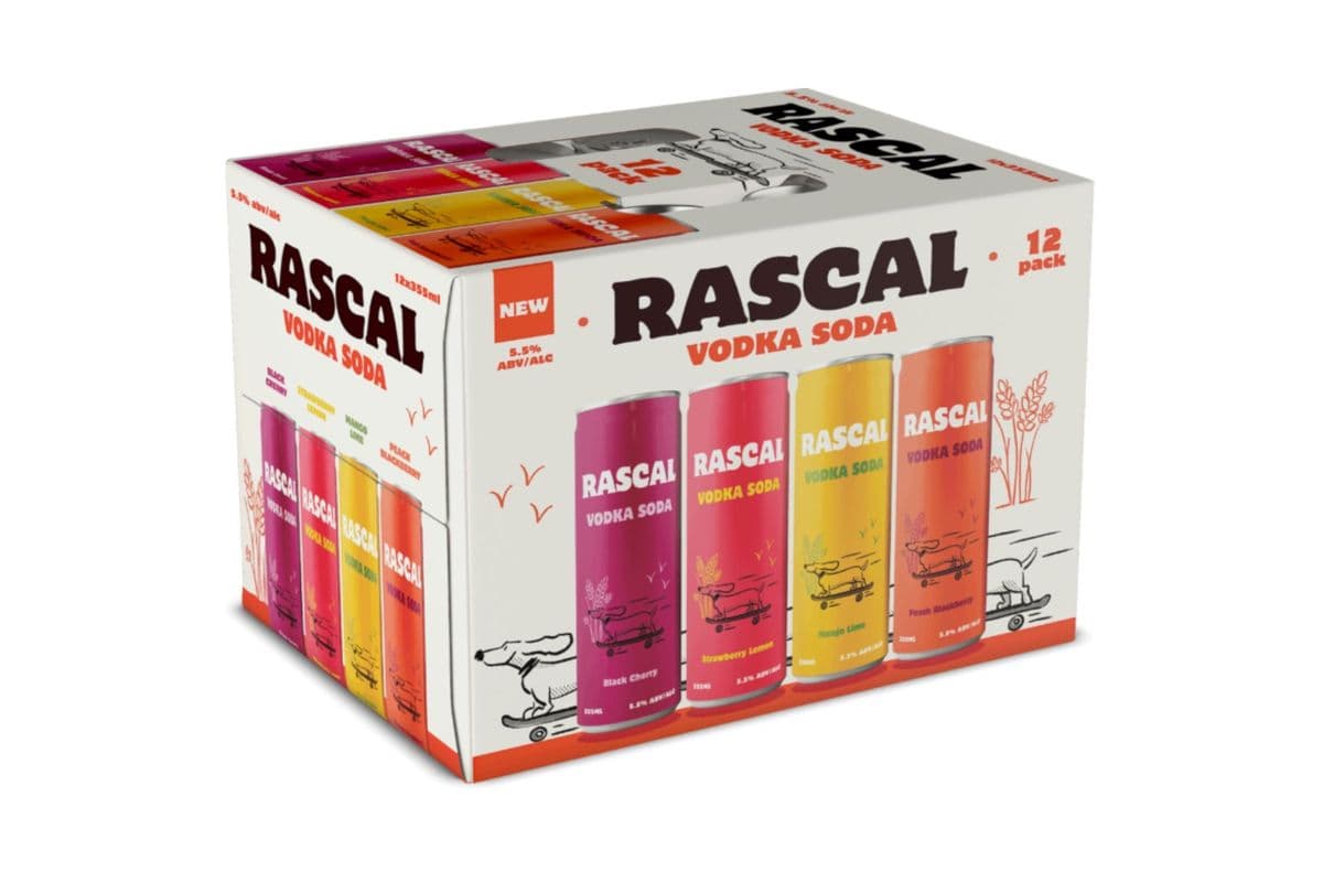 Rascal Vodka Soda Mixer (12 x 355 ml)
