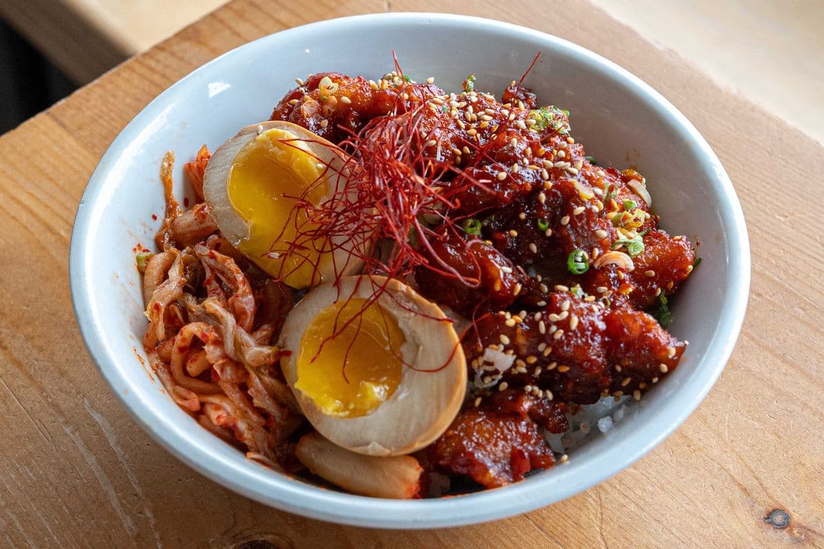 Spicy Korean Chicken Kaarage Don