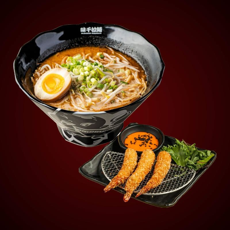 Ramen + Fried Shrimp