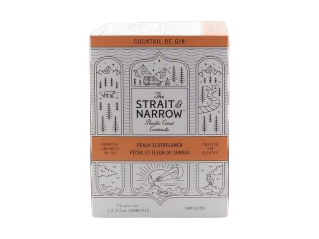 Strait & Narrow - Peach Elderflower 4pk