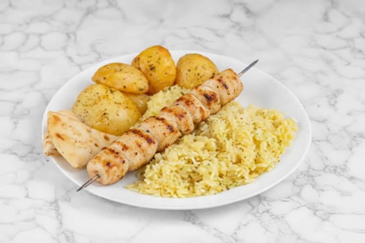 Chicken Souvlaki Dinner (Small) (P)