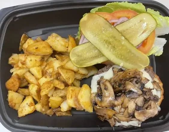 Mushroom Swiss Burger