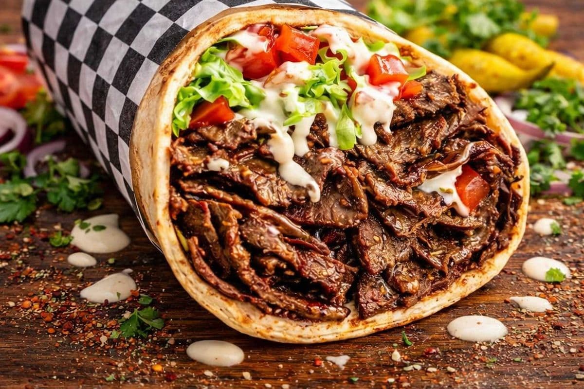 Regular Beef Donair wrap