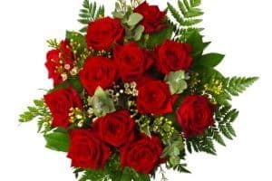 Dozen Red Roses Hand-Tied