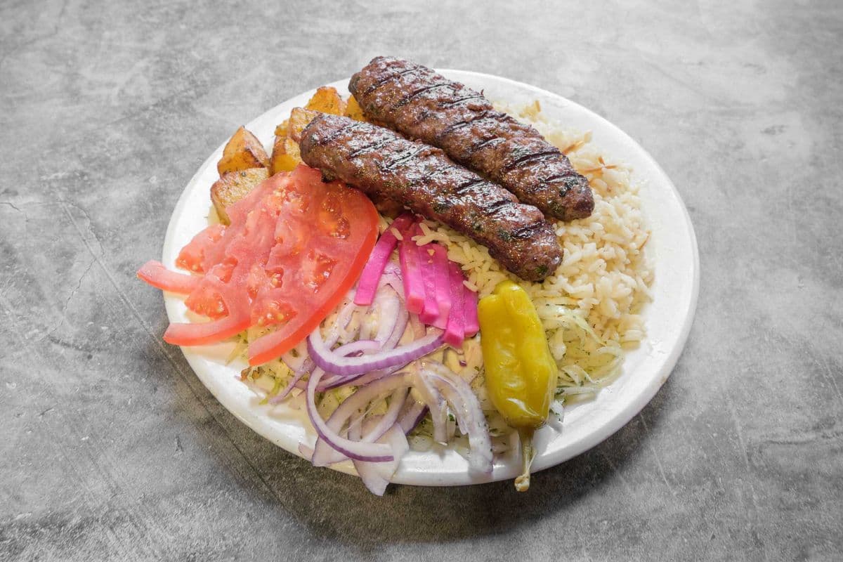 Plat de Kafta Kebab