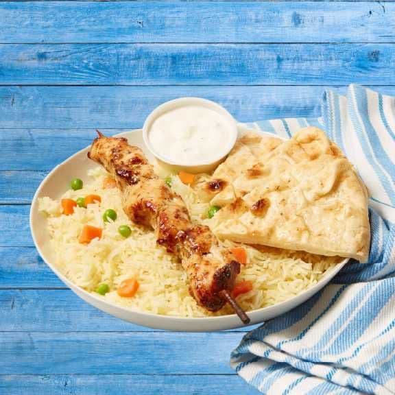 Chicken Souvlaki Rice Bowl